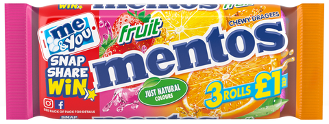Fruit Mentos 3 Pack