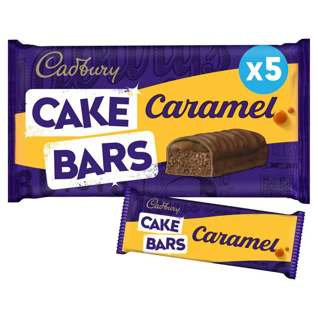 Cadbury Caramel Cake Bars 5pk 150g