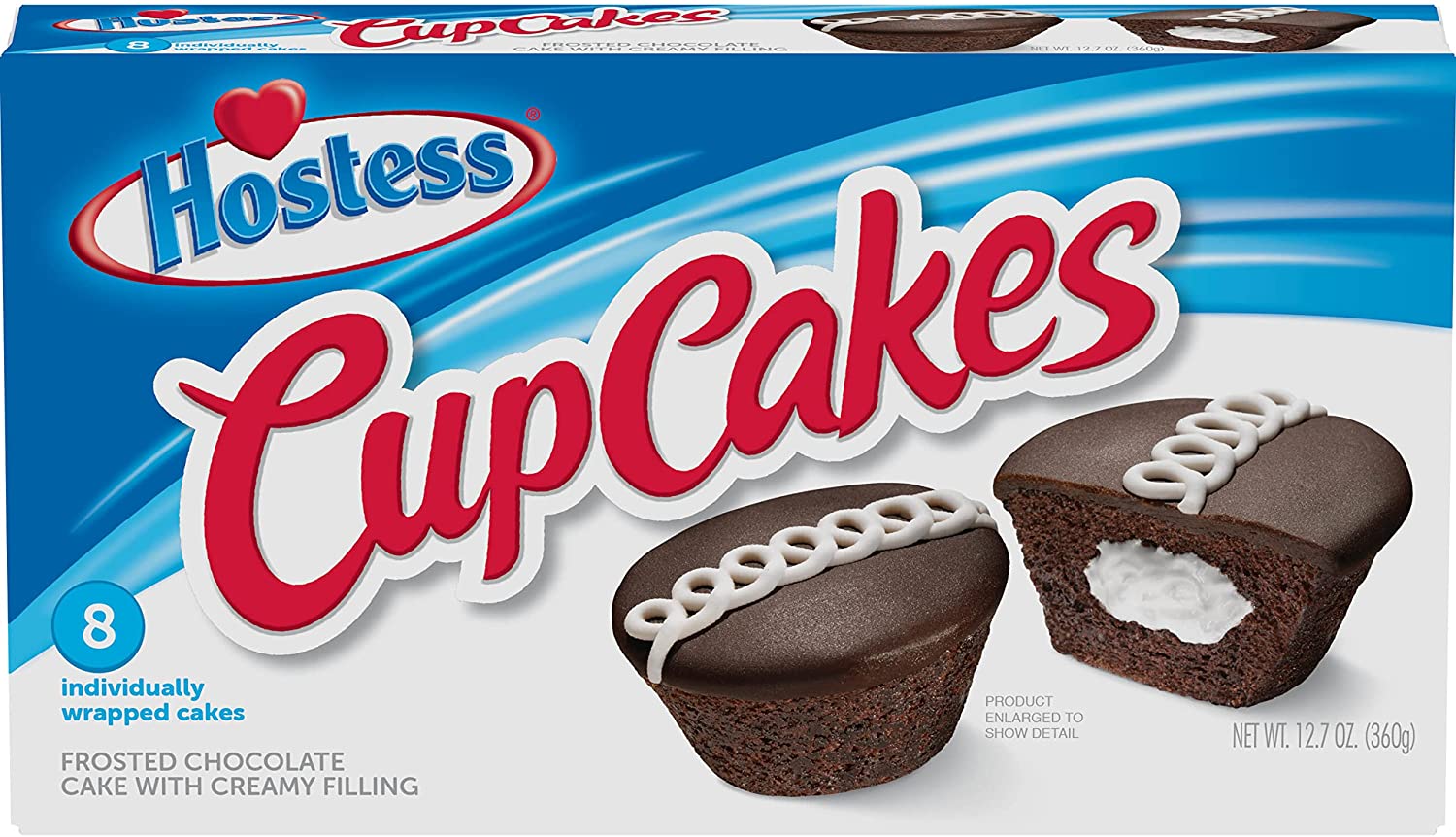 Hostess Chocolate Cupcakes 8 pack 360g