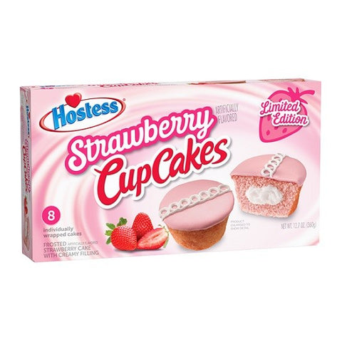 Hostess Strawberry Cupcakes 8 pack 360g