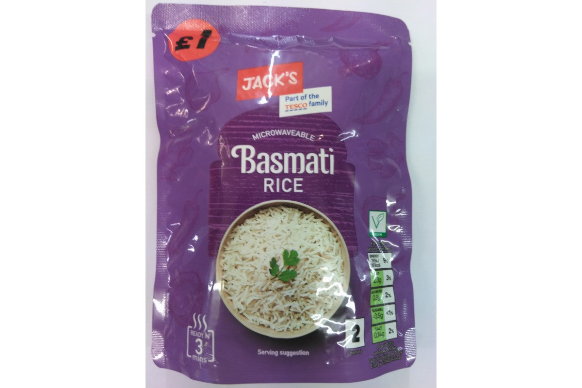 Jacks Microwavable Basmati Rice 250g