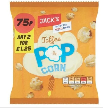 Jacks Toffee Popcorn 38g