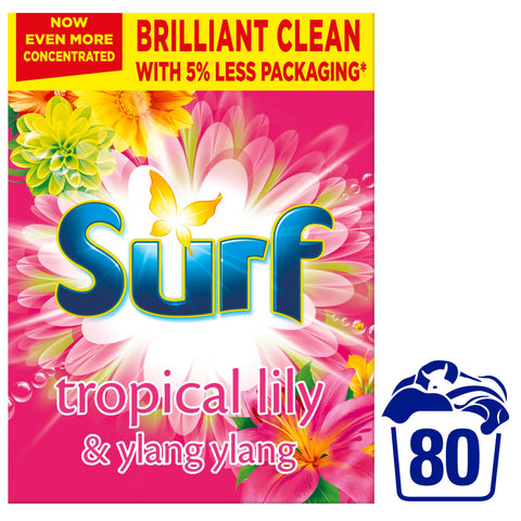 Surf Tropical Lily 80 Wash Powder 4kg